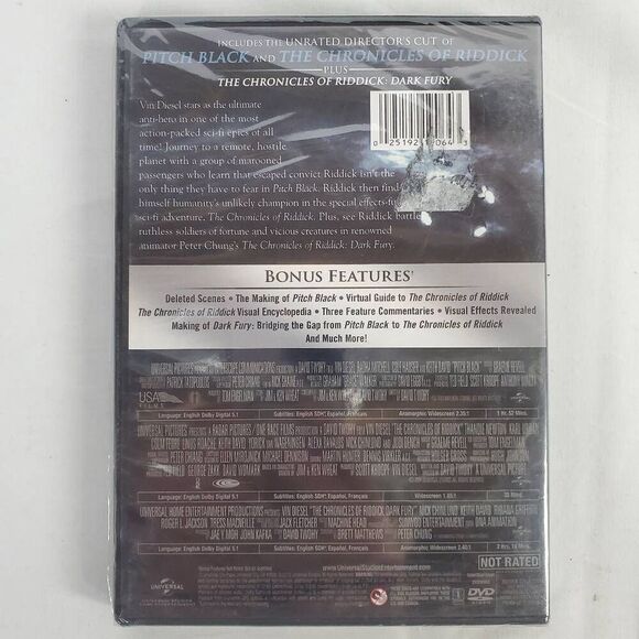 Riddick Collection DVD (Pitch Black + The Chronicles of Riddick) - Picture 2 of 2